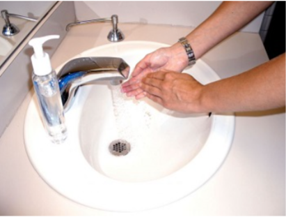 Washing hands