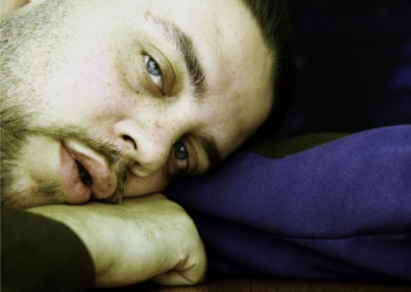 Person feeling sick